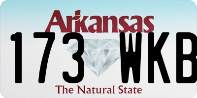 AR license plate 173WKB