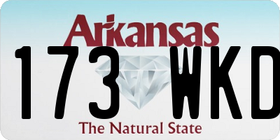 AR license plate 173WKD