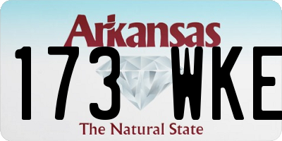 AR license plate 173WKE