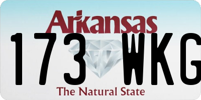 AR license plate 173WKG