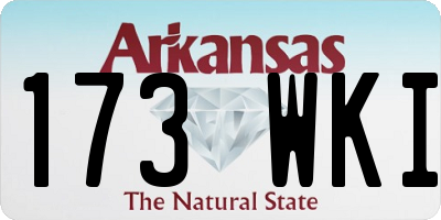 AR license plate 173WKI