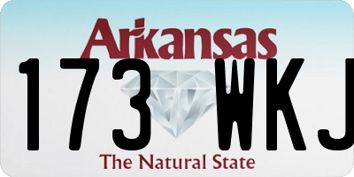 AR license plate 173WKJ