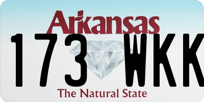AR license plate 173WKK