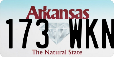 AR license plate 173WKN