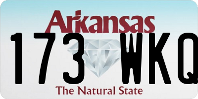 AR license plate 173WKQ
