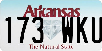 AR license plate 173WKU
