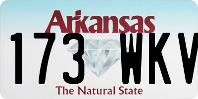 AR license plate 173WKV