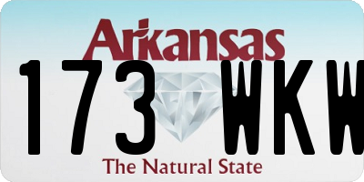 AR license plate 173WKW
