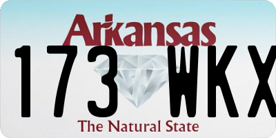 AR license plate 173WKX