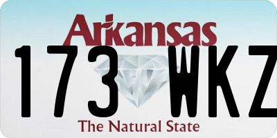 AR license plate 173WKZ