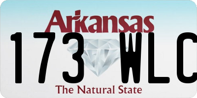 AR license plate 173WLC