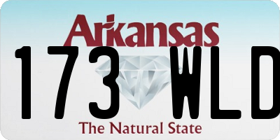 AR license plate 173WLD
