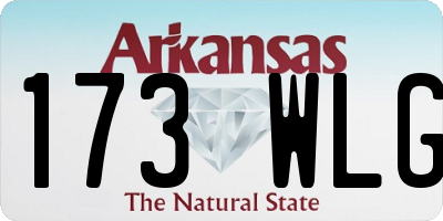 AR license plate 173WLG