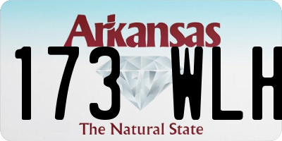 AR license plate 173WLH