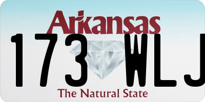 AR license plate 173WLJ