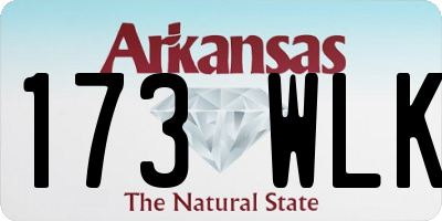 AR license plate 173WLK