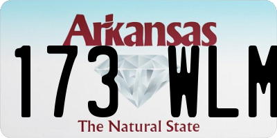 AR license plate 173WLM