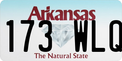 AR license plate 173WLQ