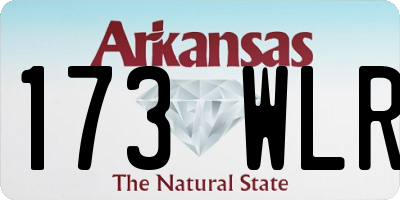 AR license plate 173WLR