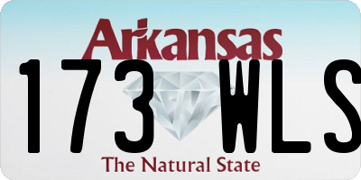 AR license plate 173WLS