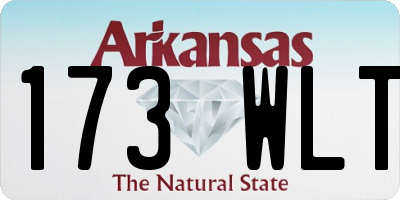 AR license plate 173WLT