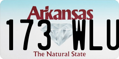 AR license plate 173WLU