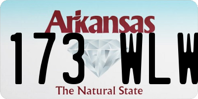 AR license plate 173WLW