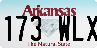 AR license plate 173WLX