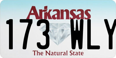 AR license plate 173WLY