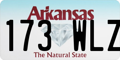 AR license plate 173WLZ
