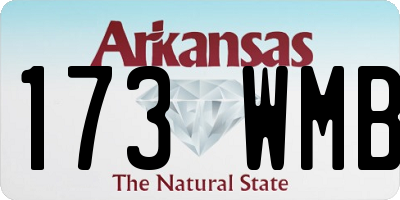 AR license plate 173WMB