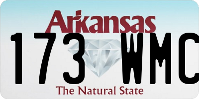 AR license plate 173WMC