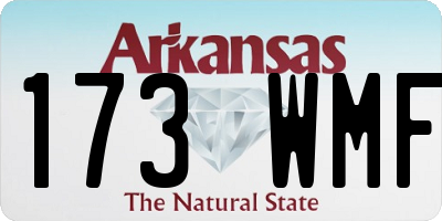 AR license plate 173WMF