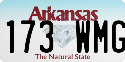 AR license plate 173WMG