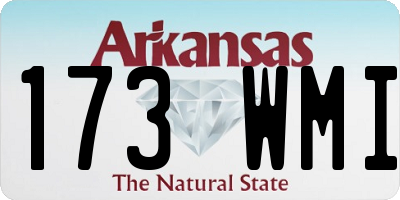 AR license plate 173WMI