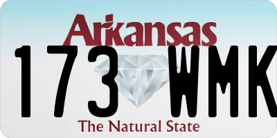 AR license plate 173WMK