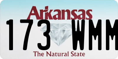 AR license plate 173WMM