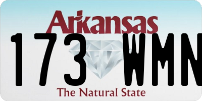 AR license plate 173WMN