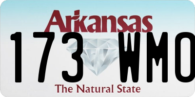 AR license plate 173WMO