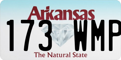 AR license plate 173WMP