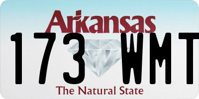AR license plate 173WMT