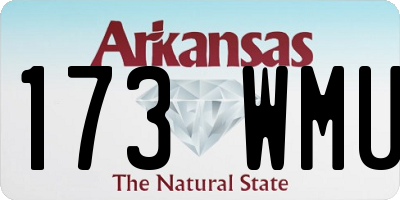 AR license plate 173WMU