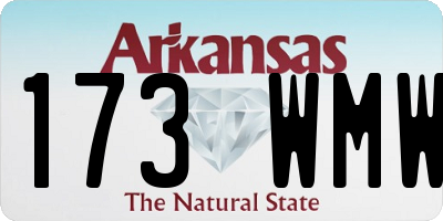 AR license plate 173WMW