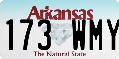 AR license plate 173WMY