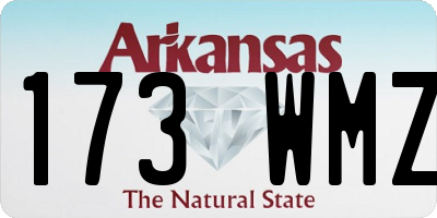 AR license plate 173WMZ