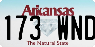 AR license plate 173WND