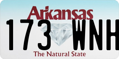 AR license plate 173WNH