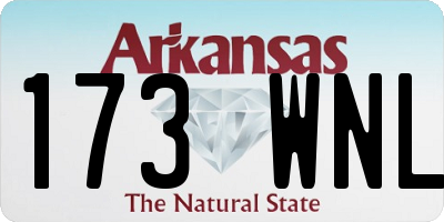 AR license plate 173WNL