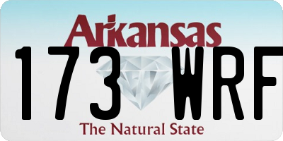 AR license plate 173WRF