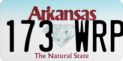 AR license plate 173WRP